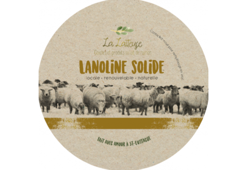 Lanoline solide 4 oz- La Laiteuse- Love spell